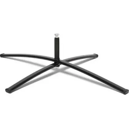 Krydsfod til BeachFlag - sammenklappelig - sort epoxy