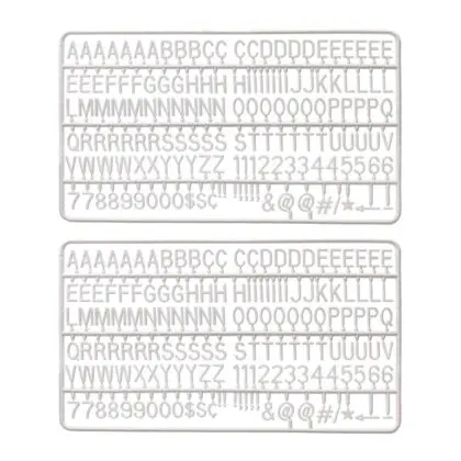 Sæt med ekstra Plastic Bogstaver til Bogstavstavle