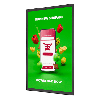 Magnet Plakat Ramme Slim Sort