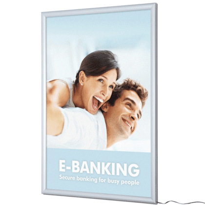 LED Snapramme - Lysramme væg - 70x100 cm