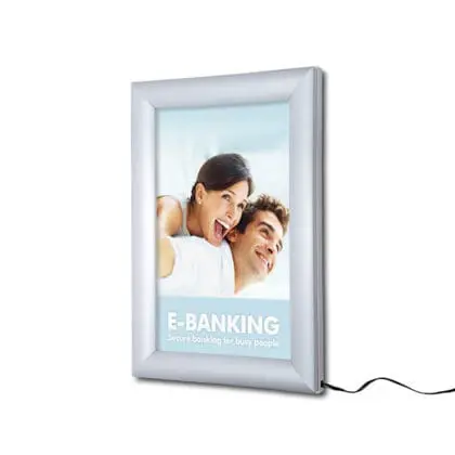 LED Snapramme - Lysramme væg - A4