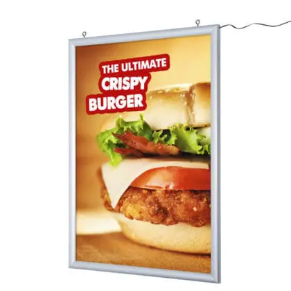 LED Snapramme - Lysramme hængende - A1 dobbeltsidet