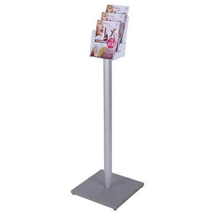 Brochurestander gulv 3 rum A5 højformat - standard