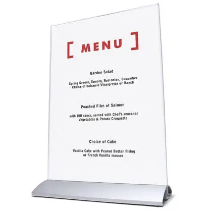 Menukortholder PUSH-FIT A4 Højformat