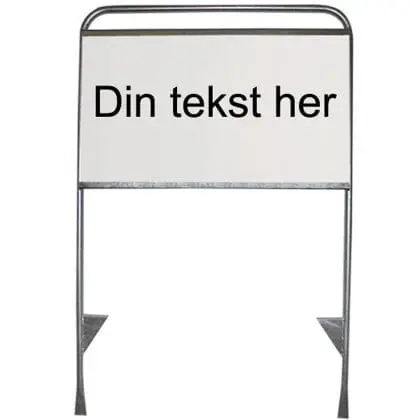 Mægler- og håndværkerskilt 65x101 cm
