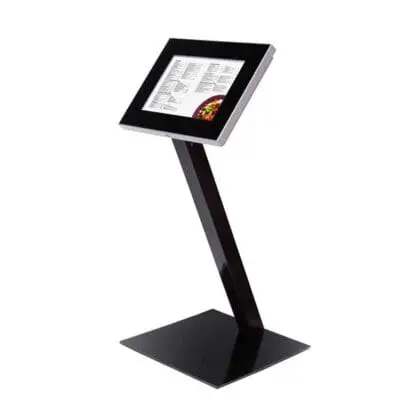 Fritstående Outdoor Premium menu stander sort med LED A3