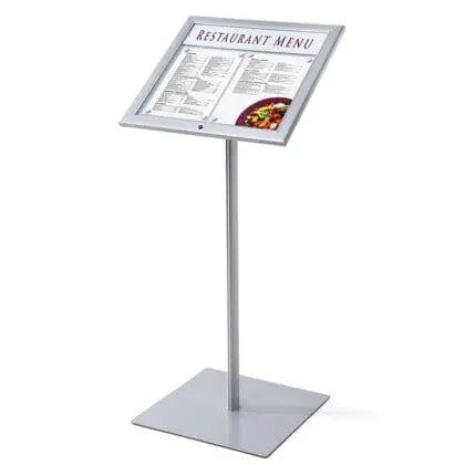 Menu Board 2xA4 med LED og Lås