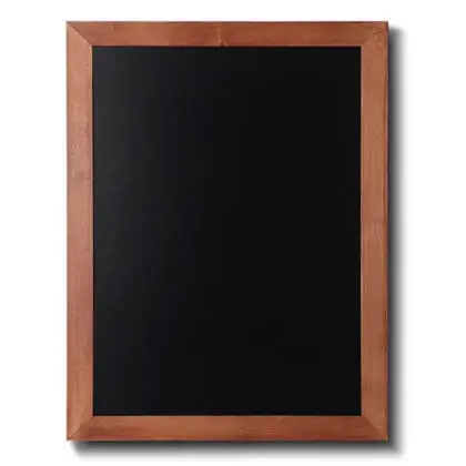 Menutavle med teaklook træramme 50x60 cm