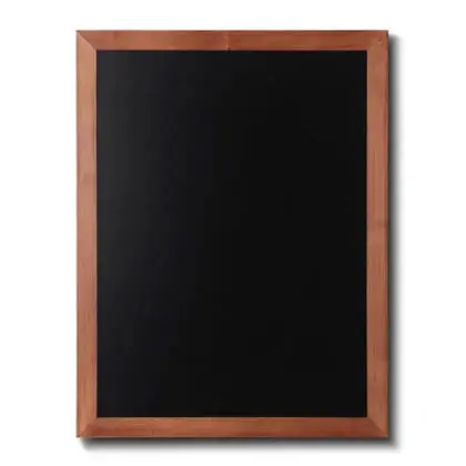 Menutavle med teaklook træramme 60x80 cm