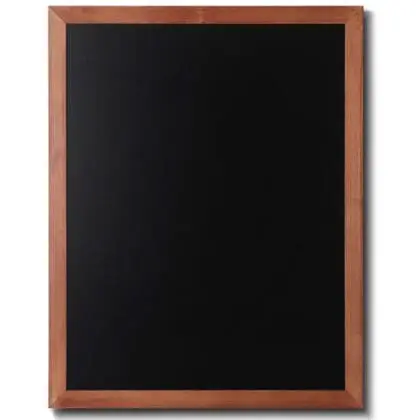 Menutavle med teaklook træramme 70x90 cm