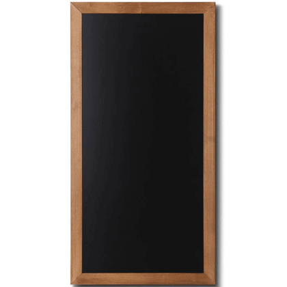 Menutavle med teaklook træramme 56x100 cm
