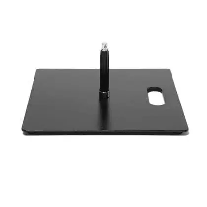 Metalfod til BeachFlag - med hul som håndtag - sort epoxy