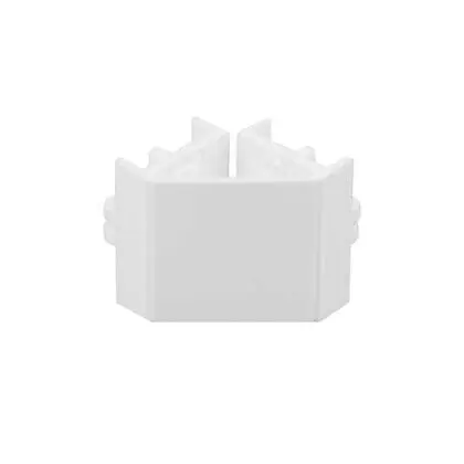 Minirail kombi slutkappe / hjørnestykke HVID