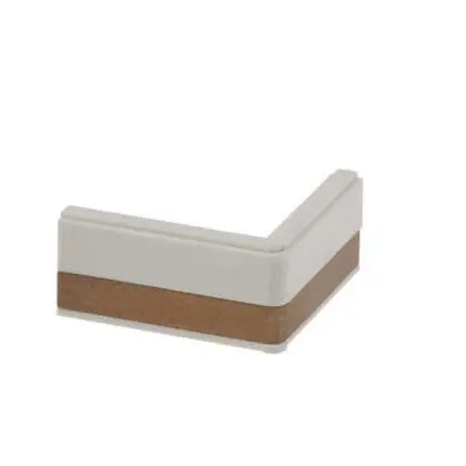 Connectorled - hjørne 12V - til alu-skinner med kobber kerne