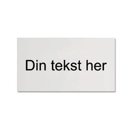 Skilteplade til mægler- og håndværkerskilt 60x30 cm