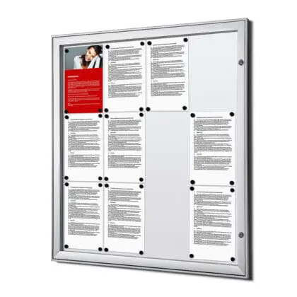 Opslagsskab inde- ude magnettavle 12xA4