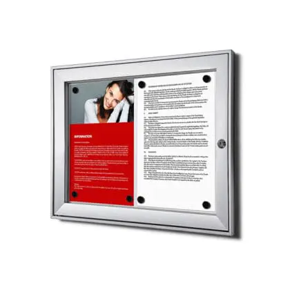 Opslagsskab inde- ude magnettavle 2xA4