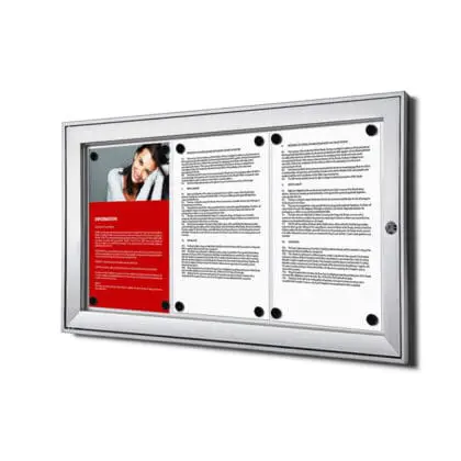 Opslagsskab inde- ude magnettavle 3xA4