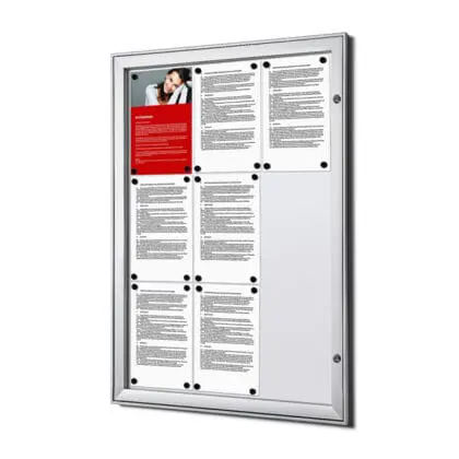 Opslagsskab inde- ude magnettavle 9xA4