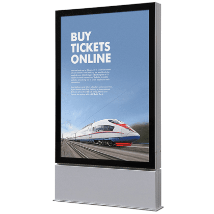 Outdoor Premium LED plakat display fritstående med lås