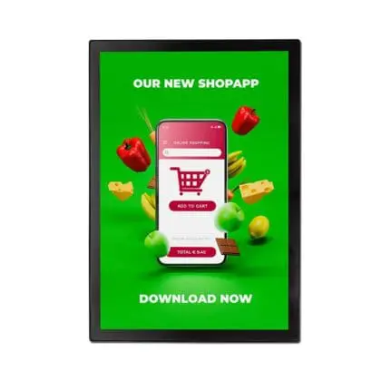 Magnet Plakat Ramme Slim A2 Sort