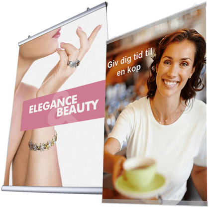 Plakatlister i aluminium eller plastik, mange længder