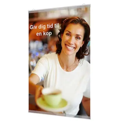 Plakatlister i klar plast 50 cm