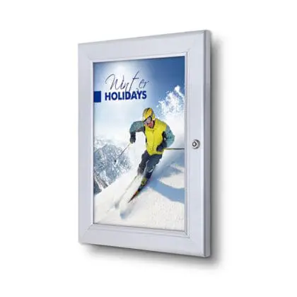 Plakatramme Economy med lås/nøgle A4