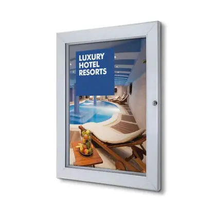 Plakatramme Standard med lås/nøgle A2