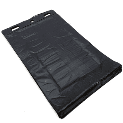 Plastposer i sort til dispenser display