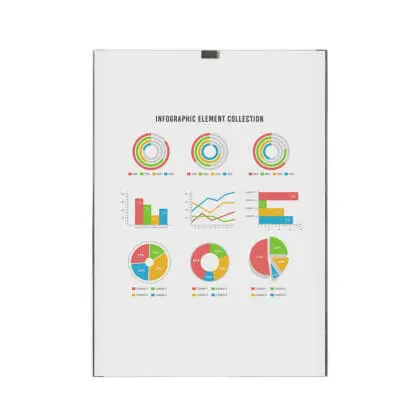 Magnet lomme i klar akryl A3