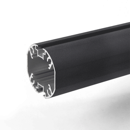 Alu-Stolper Antracitgrå til fritstående opslagsskabe - nedstøbte