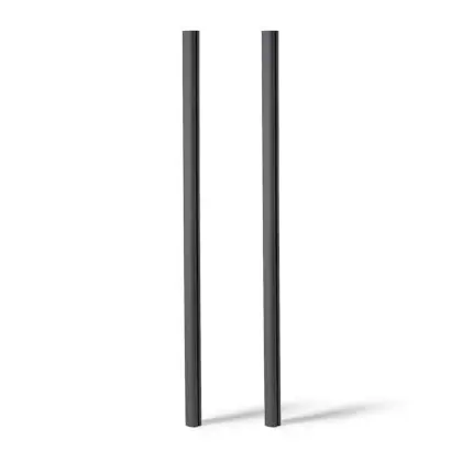 Alu-Stolper Antracitgrå til fritstående opslagsskabe – nedstøbte