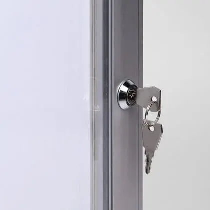 Lås + 2 stk. nøgler til SCT, SCS og SCM Showcase