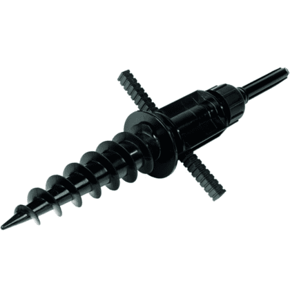 Skruespyd til BeachFlag - skrues i jorden - sort plast