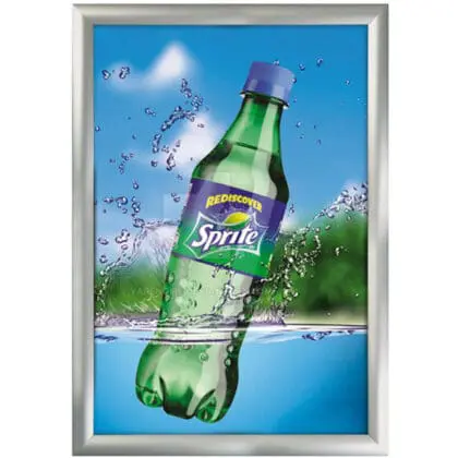 Snapramme 45 mm profil i gering - 100 x 140 cm - Aluminium