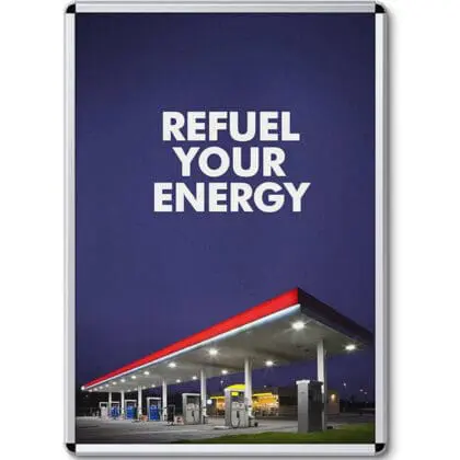 Snapramme 32 mm profil med runde hjørner - A0 - 84,1 cm x 118,9 cm - Aluminium