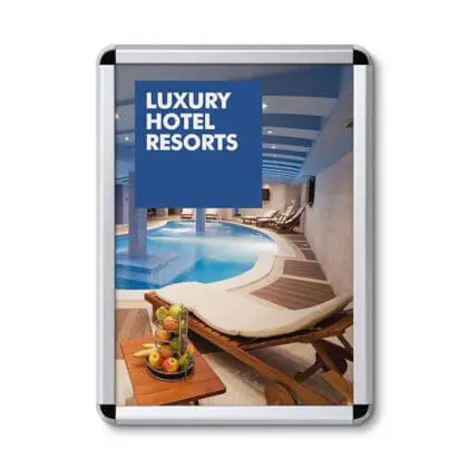 Snapramme 32 mm profil med runde hjørner A2