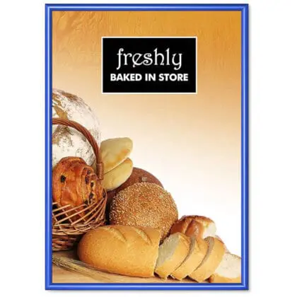 Snapramme 25 mm BLÅ profil i gering - 70 cm x 100 cm - Aluminium