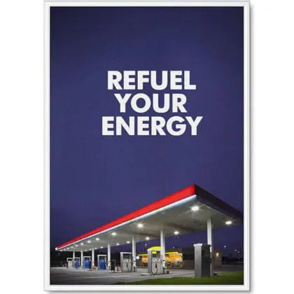 Snapramme 25 mm HVID profil i gering - A0 - 84,1 cm x 118,9 cm - Aluminium