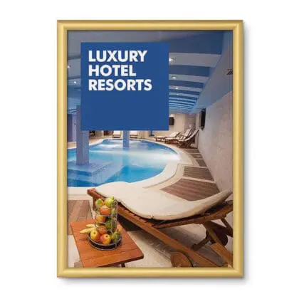 Snapramme 25 mm GULD profil A2