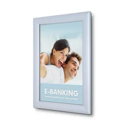 Snapramme 20 mm profil i gering - A5 - 14,8 cm x 21 cm - Aluminium