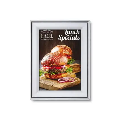 Snapramme COMPASSO A4 med geringhjørner (G37)