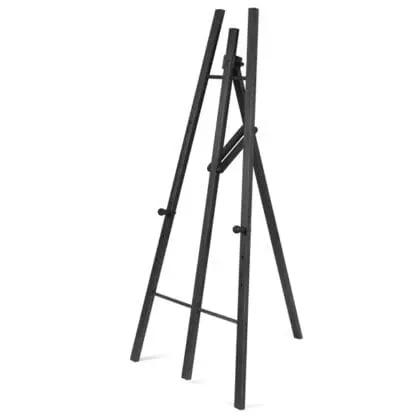 Staffeli i sort 70 x 166 x 80 cm
