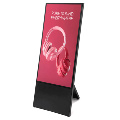 StreamLine Digital A-Board med 43" Samsung skærm sort