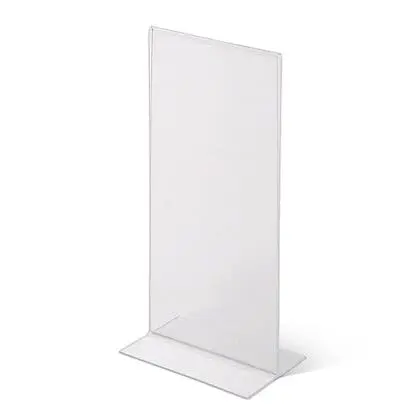 Menukortholder dobbeltsidet akryl bordskilt M65 højformat