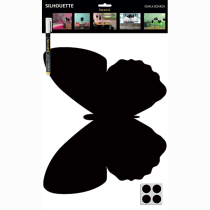 Tavle figurskåret som en sommerfugl i str. 36x30x0,3 cm