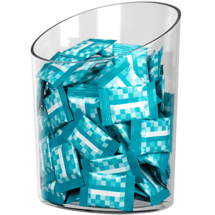 Transparent cylinder borddisplay large