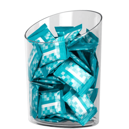 Transparent cylinder borddisplay medium