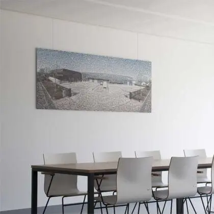 Galleriskinne u-rail SORT 200 cm loft